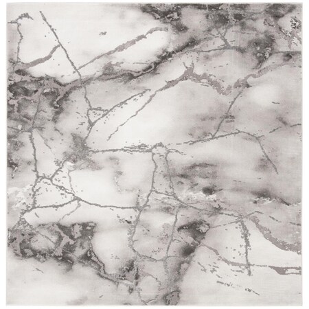 Safavieh 4 x 4 ft. Craft Power Loomed Square Area Rug Grey & Silver CFT877G-4SQ